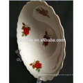 porcelain salad bowl with 4 decal ceramic salad bowl